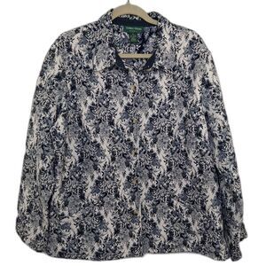 Lemon Grass Floral Tapestry Jacket Size XL
